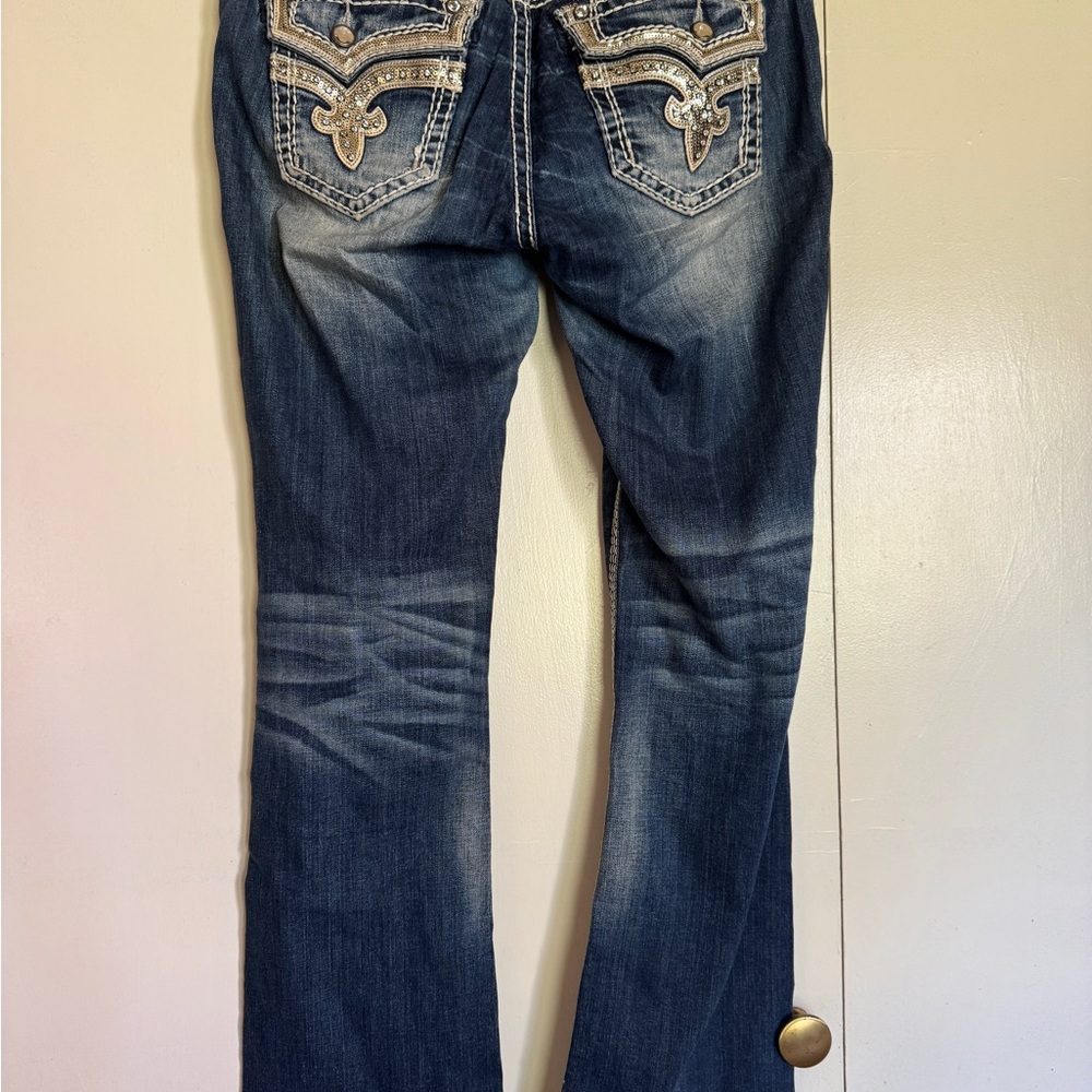 Rock Revival Dark Blue Denim Pants - Picture 2 of 6